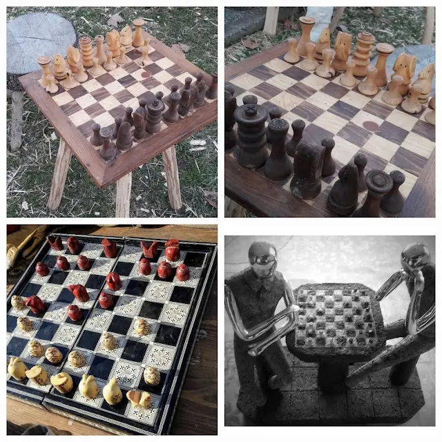 Ajedrez artesanal visto en Parets del Vallès